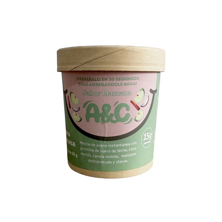 Avena Protéica Instantánea Avena&Canela Sabor Manzana Envase 65 g