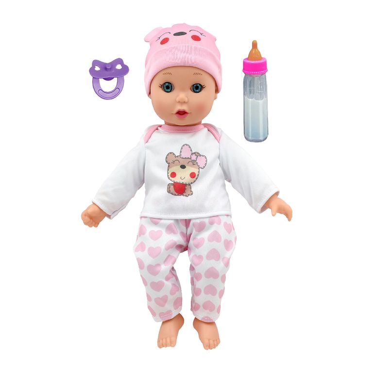 Muñeca Julia con Chupón y Biberón 30 cm