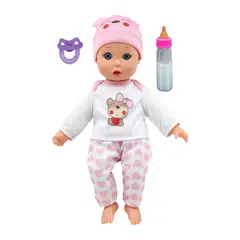 NEW ADVENTURES - Muñeca Julia con Chupón y Biberón 30 cm
