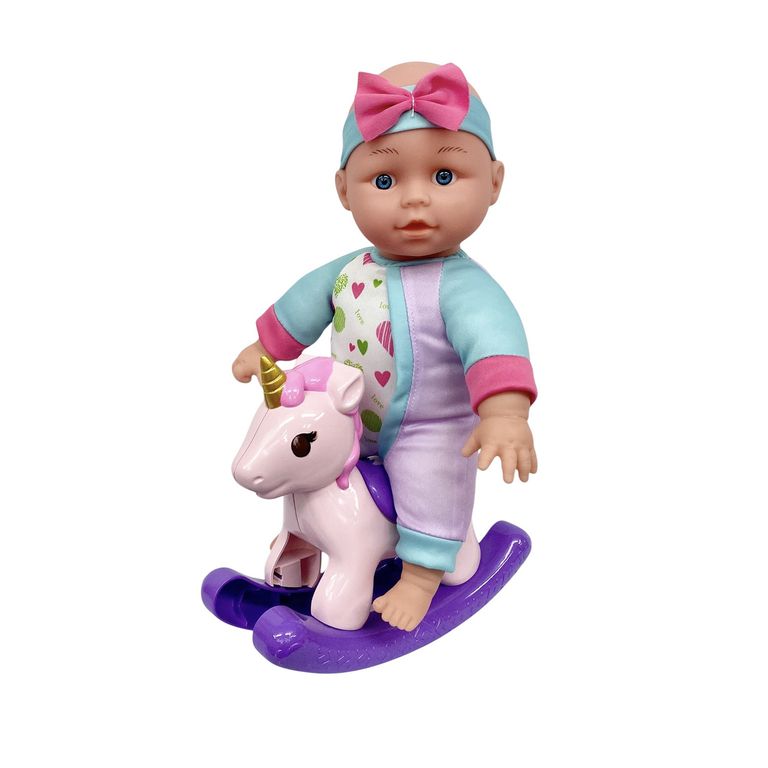 Muñeca con Balancin Unicornio 28 cm