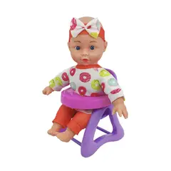 UNEEDA - Muñeca 28 cm con Silla de Comer