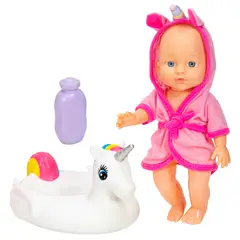 LOKO TOYS - Muñeca conFlotador de Unicornio 28 cm