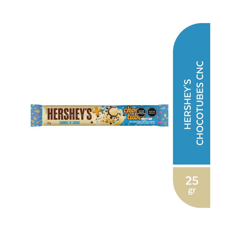 Wafer Hersheys Chocotubes Cookies n Creme Empaque 25 g