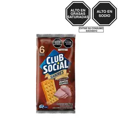 CLUB SOCIAL - Galleta Club Social Jamón Sixpack 144 g