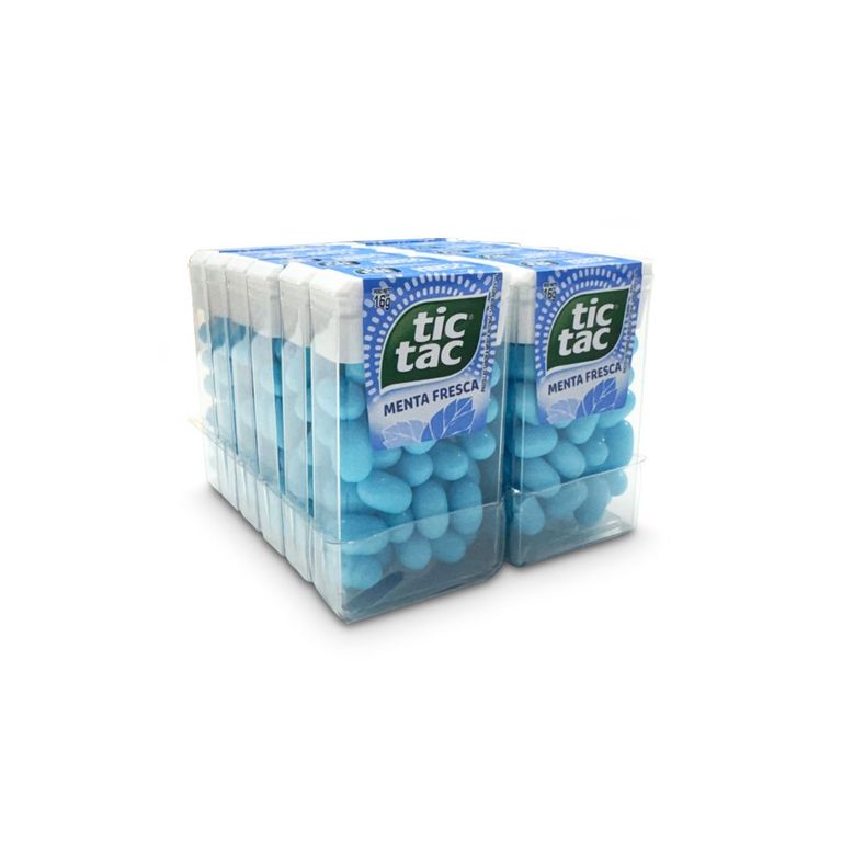 Caramelos Tic Tac Menta Intensa Display 12 Und