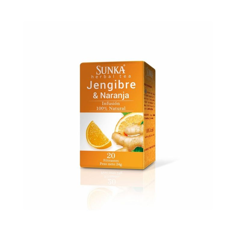 Infusión Jengibre Naranja Sunka Caja 20 Sobres
