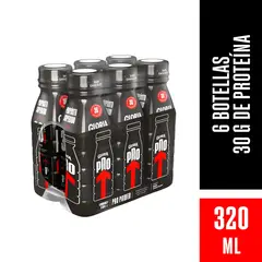 GLORIA PRO - Bebida Láctea Gloria Pro Power Dark Chocolate Sixpack Botella 320 mL