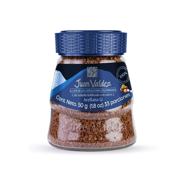 Café Liofilizado Avellana Juan Valdez Envase 50 g