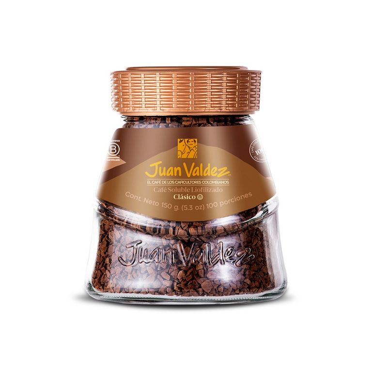 Café Liofilizado Clásico Juan Valdez Envase 150 g