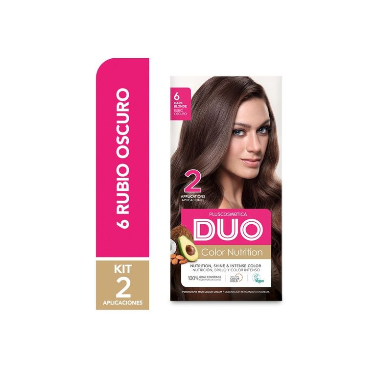 Tinte Duo Color Nutrition Tono 6 Rubio Oscuro