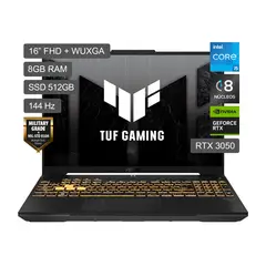 ASUS - Laptop TUF Gaming F16 C5 210H 8GB 512GB Rtx3050