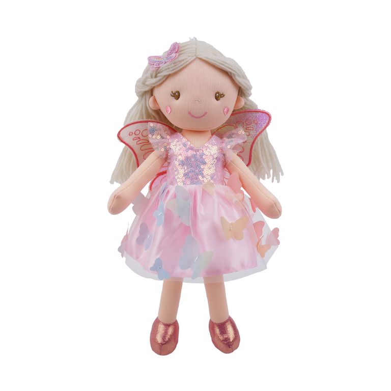 Muñeca de Trapo Hada Rosada 38 cm