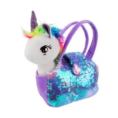 CREATION - Cartera con Unicornio Lila