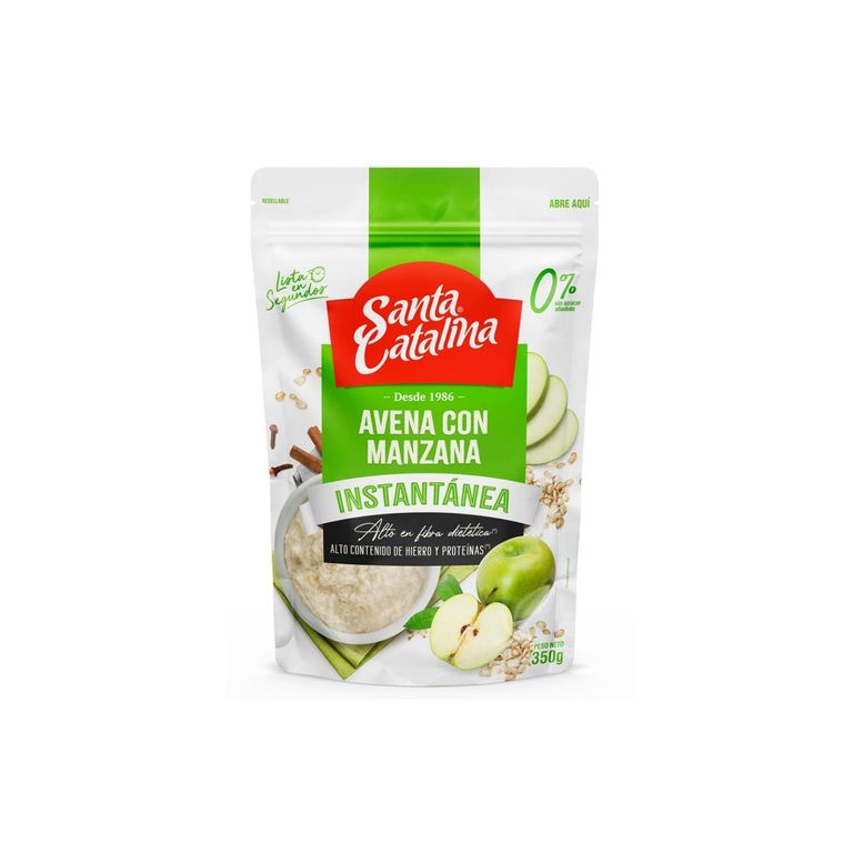 Avena Instantánea Santa Catalina Manzana Doypack 350 g