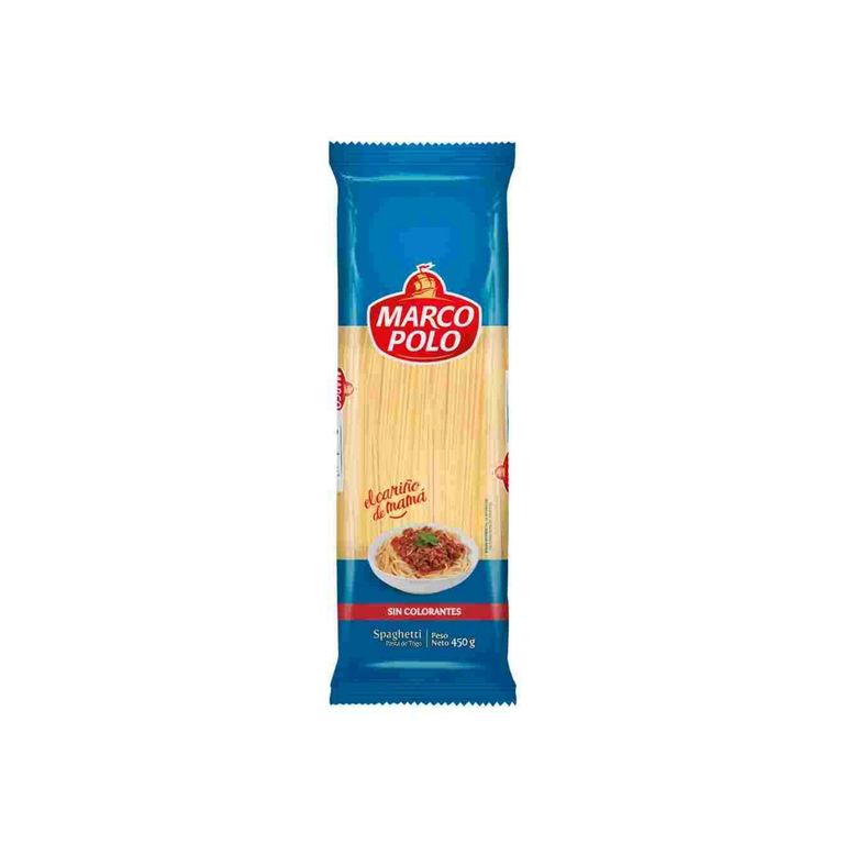 Fideo Marco Polo Spaghetti Bolsa 450 g