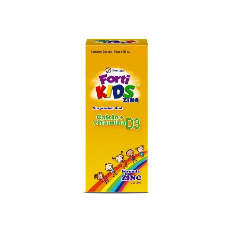 Multivitamínico Infantil Portugal Fortikids Zinc Envase 180 mL