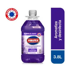 VIRUTEX - Limpiador Lavanda Virutex Envase 3 800 mL