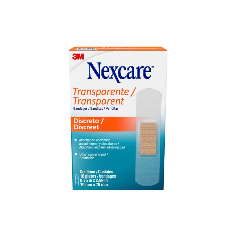 Banditas Plásticas Nexcare Caja 10 Und