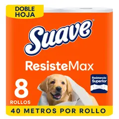 SUAVE - Papel Higiénico Suave Resistemax Pack 8 Und