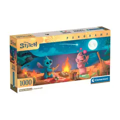 CLEMENTONI - Rompecabezas Panorama Disney Stitch 1000 Pzas