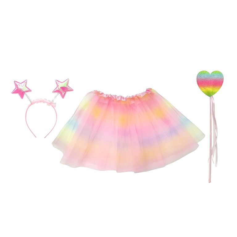 Falda Varita y Vincha Corazon