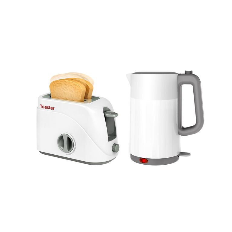 Set de Tostadora más Hervidor Blanca