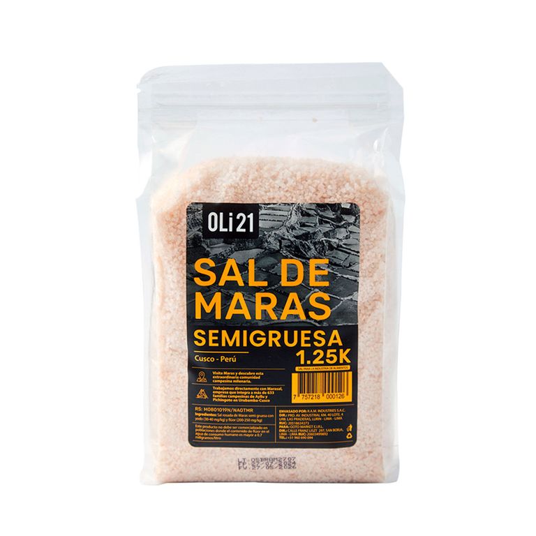 Sal de Maras Semigruesa Oli21 Envase 1 250 g