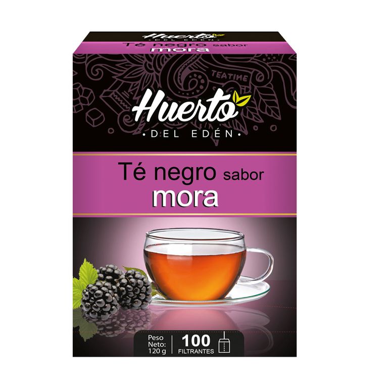 Té Negro Mora Huerto del Edén Pack 100 Und 120 g