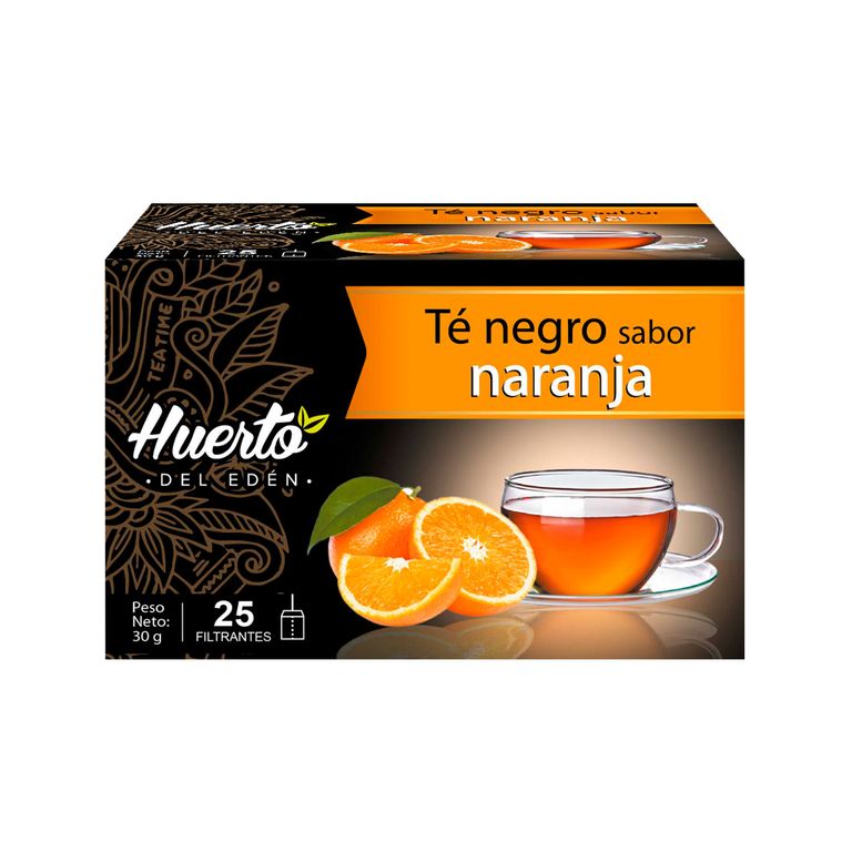 Té Negro Naranja Huerto del Edén Pack 25 Und 30 g
