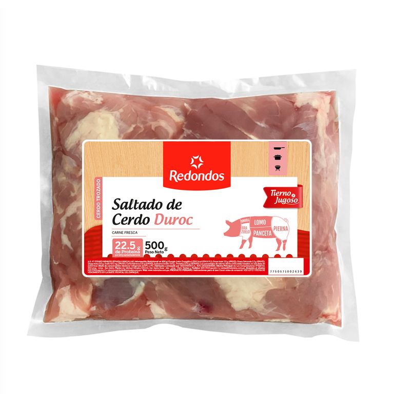 Saltado De Cerdo Duroc Redondos x 500 g