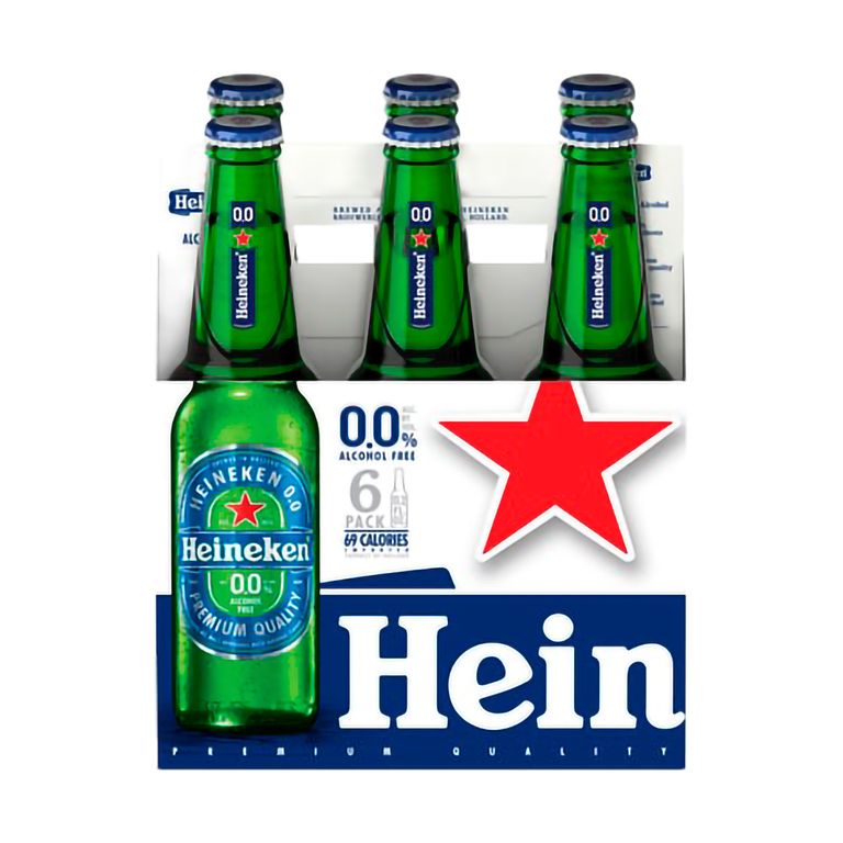 Cerveza Sin Alcohol Heineken Sixpack Botella 330 mL