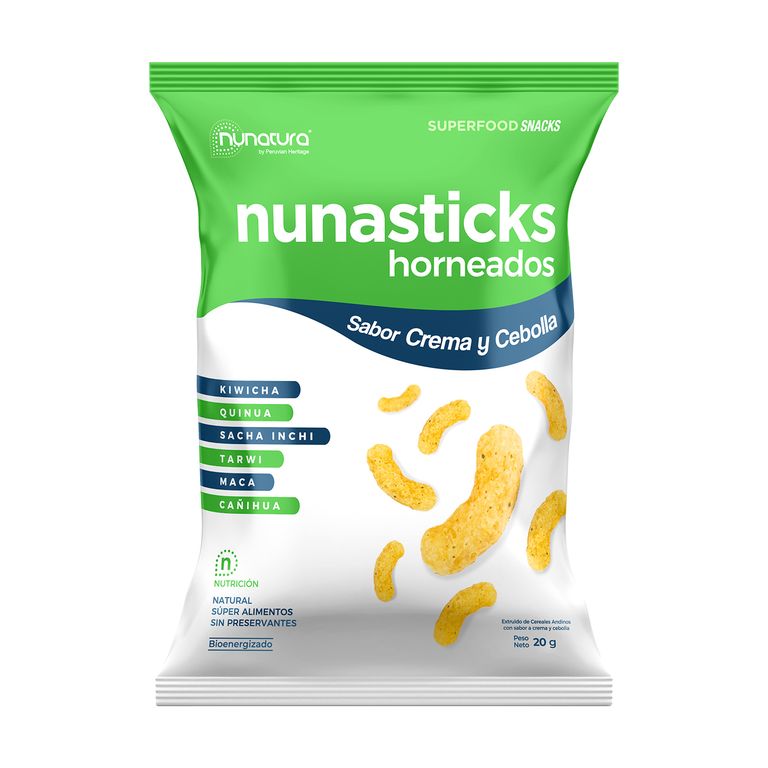 Nunasticks Nunatura Crema y Cebolla Bolsa 20 g