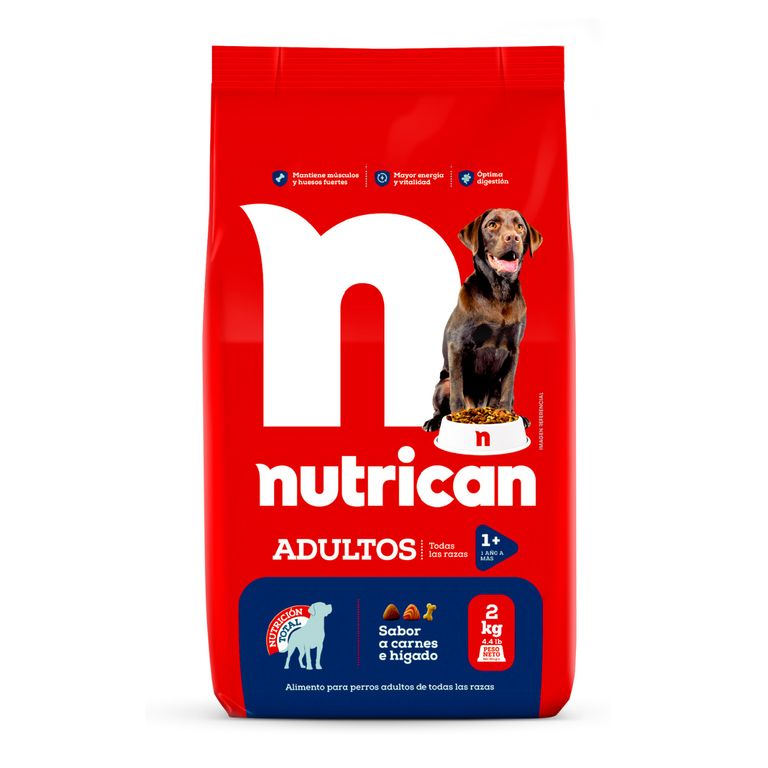 Alimento Seco Perros Adultos Nutrican Bolsa 2 Kg