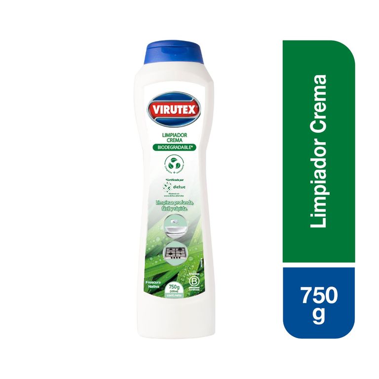 Limpiador en Crema Virutex Biodegradable Envase 750 g