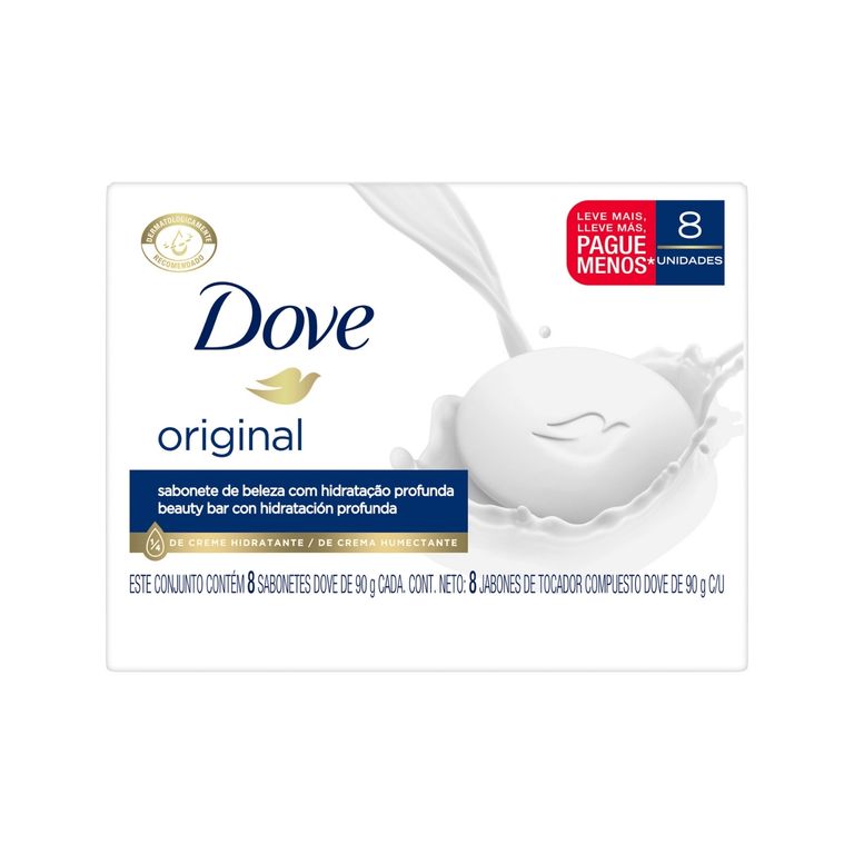 Jabón de Tocador Dove Original Caja 8 Und