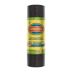 VIRUTEX - Bolsa para Basura Virutex Citronela 50L Bolsa 10 Und