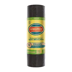 VIRUTEX - Bolsa para Basura Virutex Citronela 75L Bolsa 10 Und