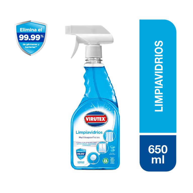 Limpiavidrios Virutex Multisuperficies en Spray Envase 650 mL