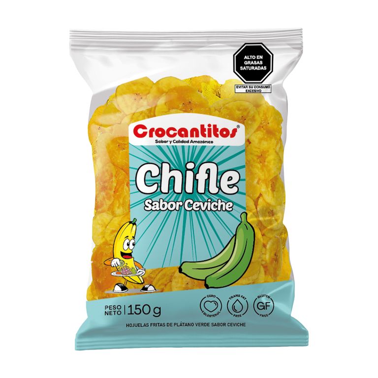 Chifles Crocantitos Sabor Ceviche Bolsa 150 g