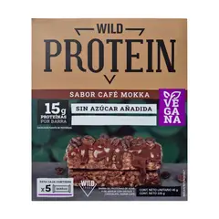 WILD FOOD - Barras de Proteína Wild Food Vegana Café Mokca Caja 5 Und