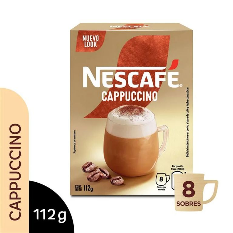 Bebida Instantánea Nescafé Cappuccino Caja 8 Sobres