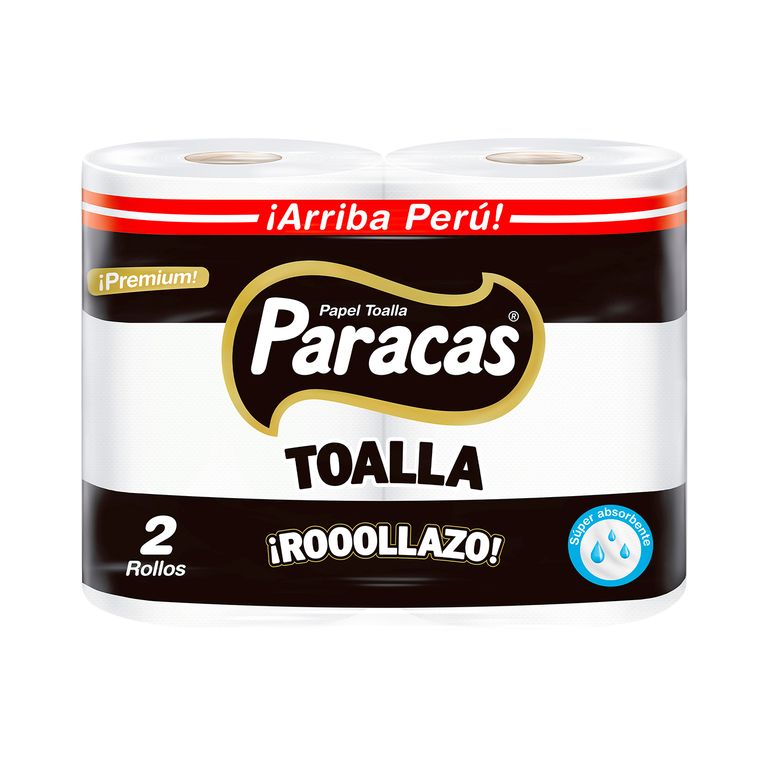 Papel Toalla Paracas Rollazo Black Empaque 2 Und