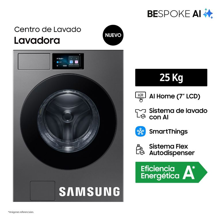 Lavadora Samsung Bespoke AI 25 Kg