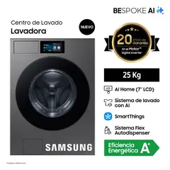 SAMSUNG - Lavadora Samsung Bespoke AI 25 Kg