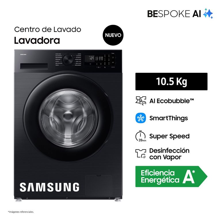 Lavadora Samsung Bespoke Ai 10.5 Kg