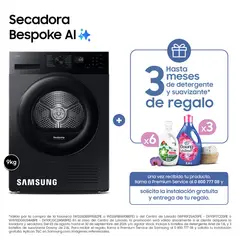 SAMSUNG - Secadora Samsung DV90CGC2A0ABPE Bespoke Ai 9Kg