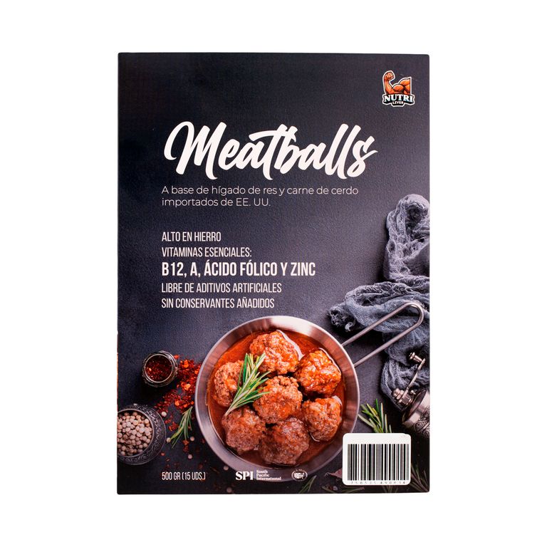 Meatball Hígado Res Y Carne Cerdo x 500 g