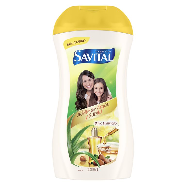 Shampoo Savital Argán Botella 510 mL