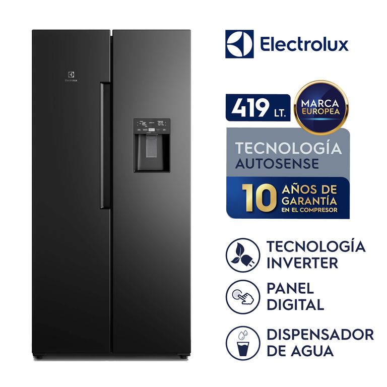 Refrigeradora Sbs 419 L Negro