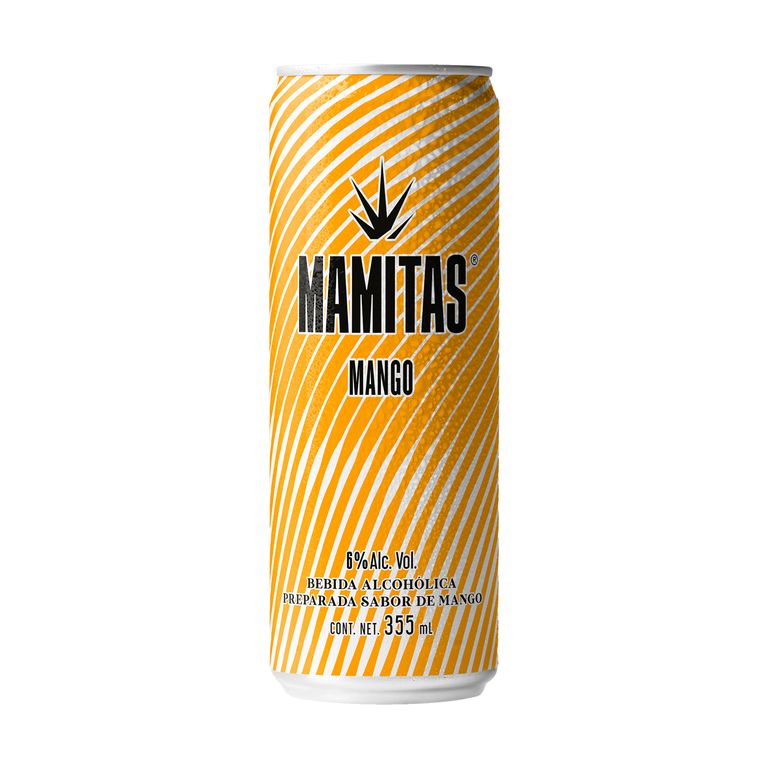 Bebida RTD Tequila Mamitas Mango Lata 355 mL
